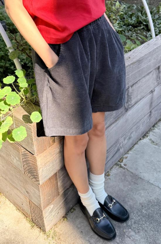  르 본 숍 숏팬츠 르봉숍 소프트 코듀로이 시티 쇼츠 - Le Bon Shoppe