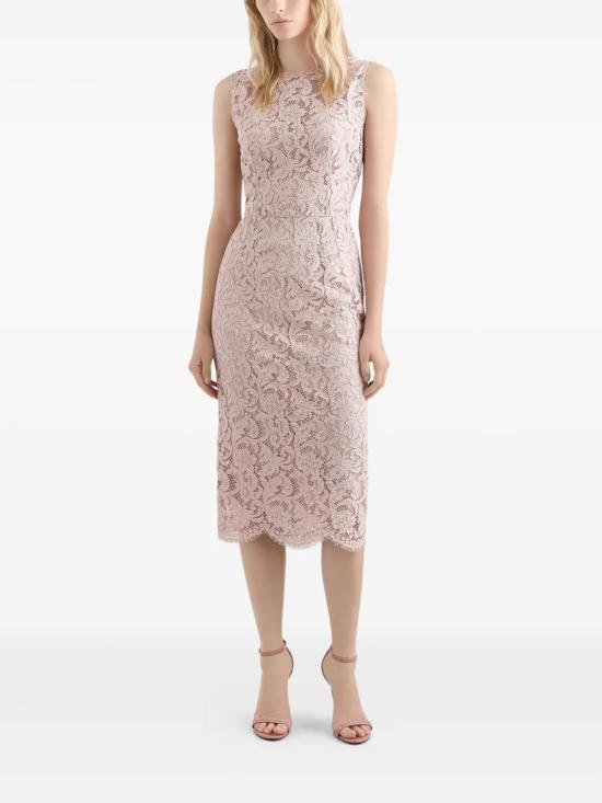 26SS 돌체앤가바나 코르도네토 레이스 드레스 F6H0ZT HLMTBF1246 Beige - DOLCE & GABBANA