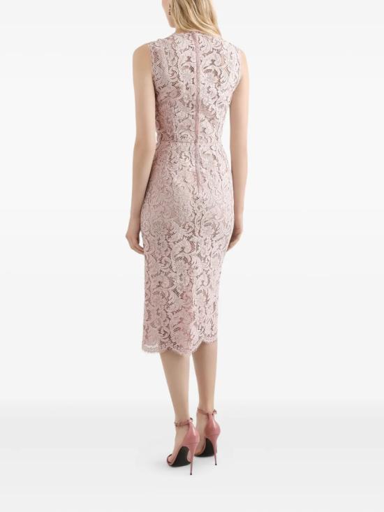 26SS 돌체앤가바나 코르도네토 레이스 드레스 F6H0ZT HLMTBF1246 Beige - DOLCE & GABBANA