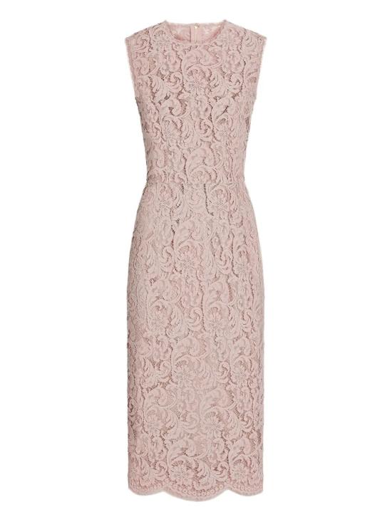 26SS 돌체앤가바나 코르도네토 레이스 드레스 F6H0ZT HLMTBF1246 Beige