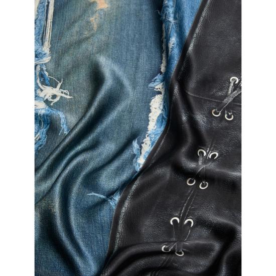 26SS 아크네 스튜디오 머플러/스카프 CA0417 BLKBL BLACK BLUE - ACNE STUDIOS