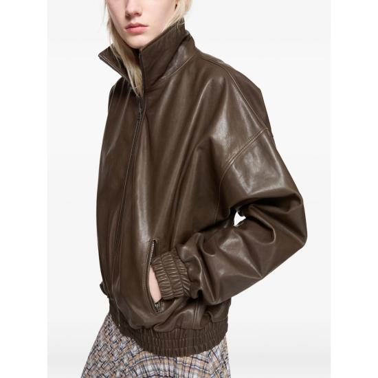 26SS 아크네 스튜디오 가죽 자켓 A70201 DKBRO BROWN - ACNE STUDIOS
