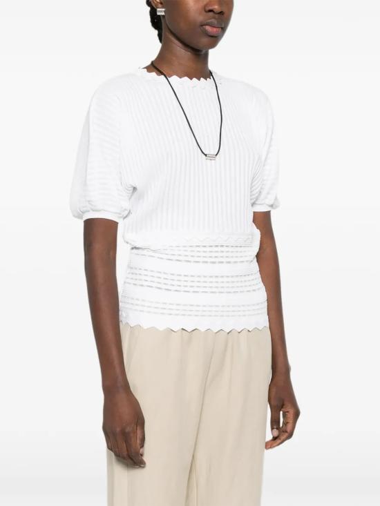 26SS 제니 반팔 티셔츠 80AAF482CMX61003 White - GENNY