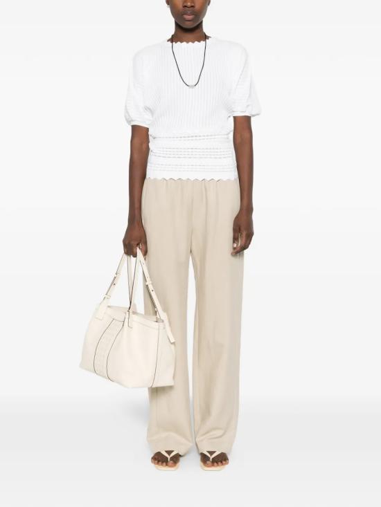 26SS 제니 반팔 티셔츠 80AAF482CMX61003 White - GENNY