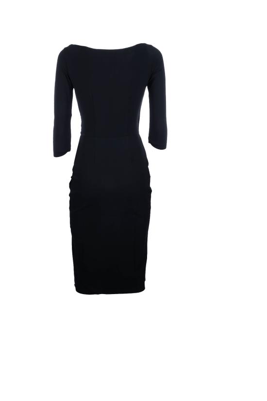 26SS 키아라보니 미디 원피스 ABCFLO108BS 37 BLACK - CHIARA BONI