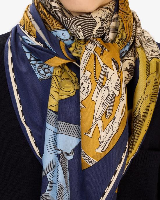 25FW 이누이 에디션 머플러/스카프 CA222AR14 orange MULTICOLOR - INOUI EDITION