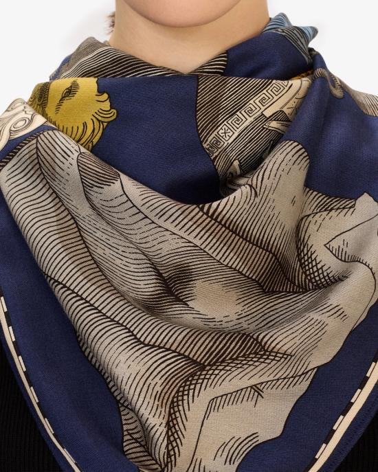 25FW 이누이 에디션 머플러/스카프 CA222AR14 orange MULTICOLOR - INOUI EDITION