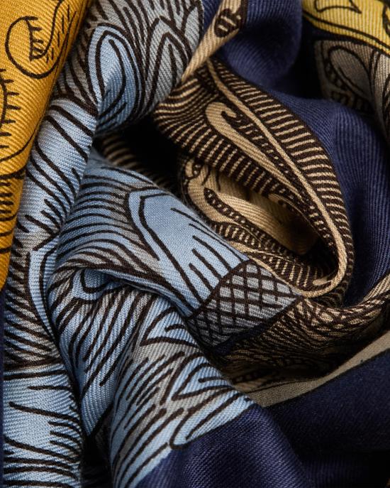 25FW 이누이 에디션 머플러/스카프 CA222AR14 orange MULTICOLOR - INOUI EDITION