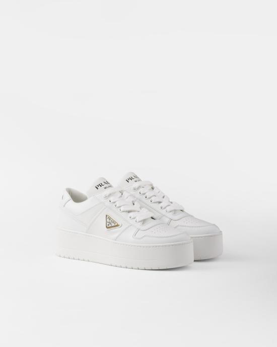 26SS 프라다 다운타운 볼드 가죽 스니커즈 1E792M D050 3LPH F0009 WHITE DOM