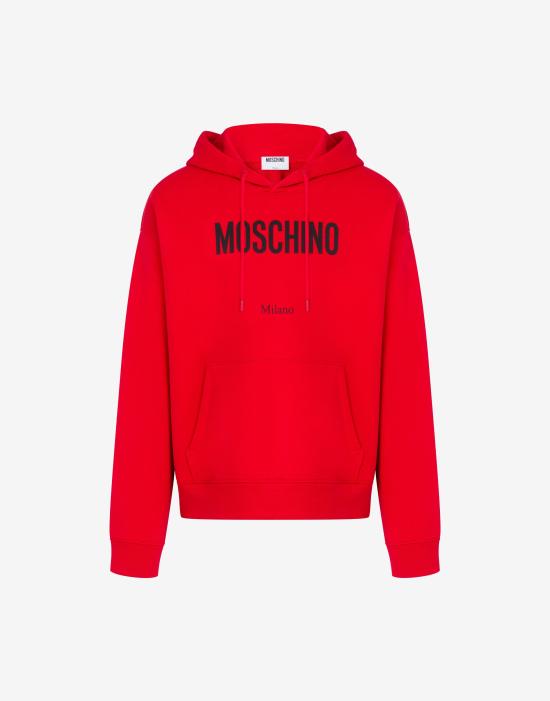 26SS 모스키노 후드 티셔츠 AEF261ZZ17080228AEF1115 Red DOM