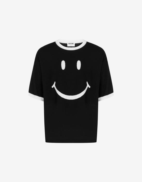 26SS 모스키노 반팔 티셔츠 AEF261ZZ09030200AEF1555 Black DOM