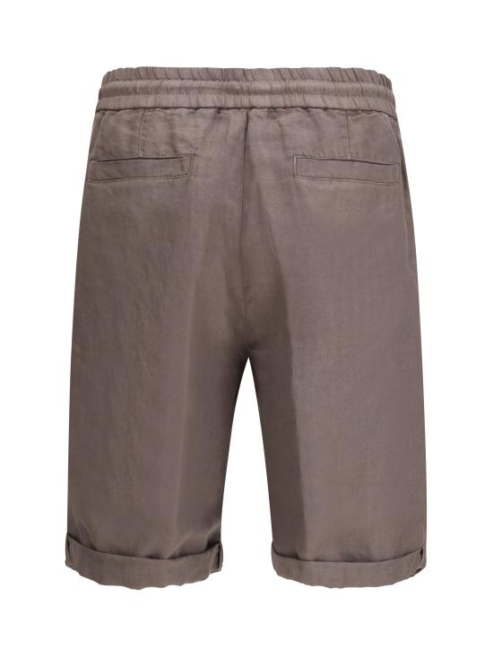 26SS 브루넬로 쿠치넬리 숏팬츠 M243DU0020 C6046 BROWN - BRUNELLO CUCINELLI