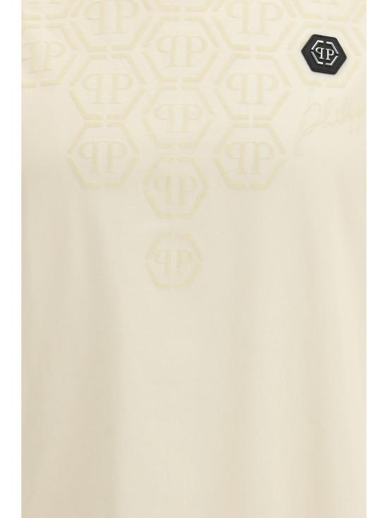 26SS 필립 플레인 반팔 티셔츠 SAFCMTK8682PJY002N 06 BEIGE - PHILIPP PLEIN