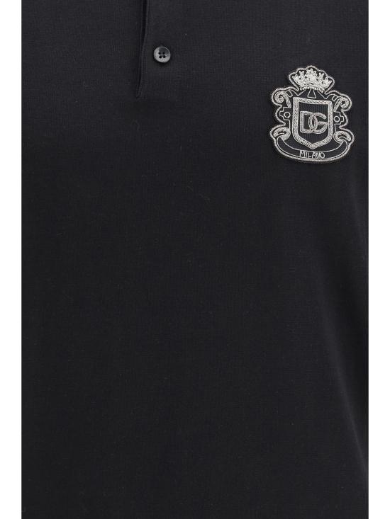 26SS 돌체앤가바나 폴로 티셔츠 GXZ02ZJBCIU N0000 BLACK - DOLCE & GABBANA