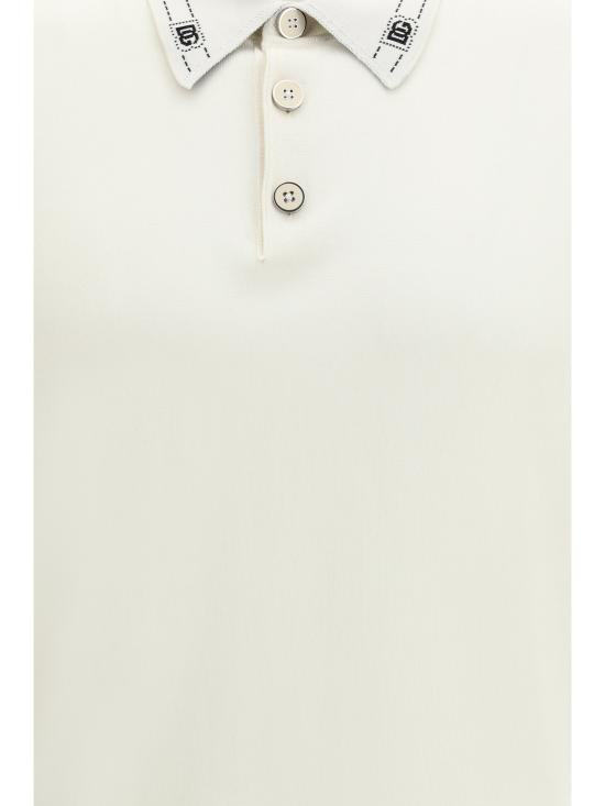 26SS 돌체앤가바나 폴로 티셔츠 GXZ02TJBSOI W0001 CREAM - DOLCE & GABBANA
