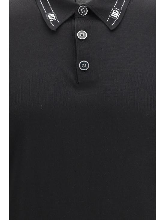 26SS 돌체앤가바나 폴로 티셔츠 GXZ02TJBSOI N0000 BLACK - DOLCE & GABBANA