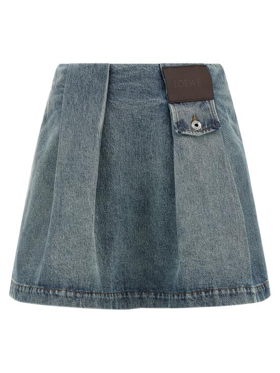 26SS 로에베 롱 스커트 S359Y1EX286395 Light Blue