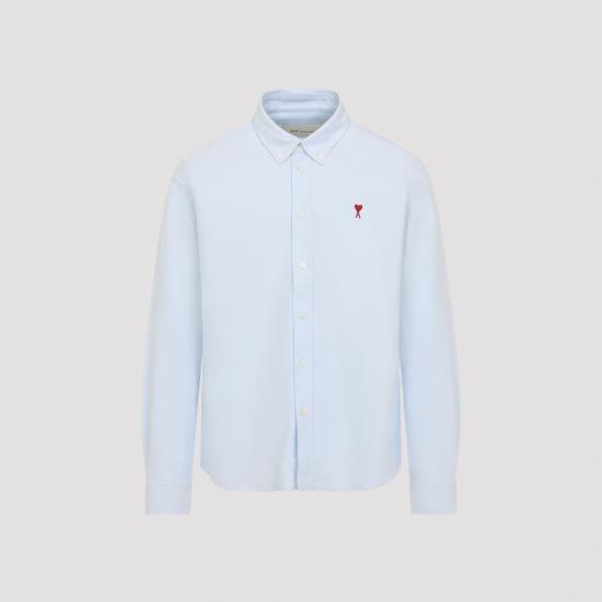 26SS 아미 ADC버튼 다운 셔츠 BFUSH063 CO0031 450 BLEU CIEL - AMI