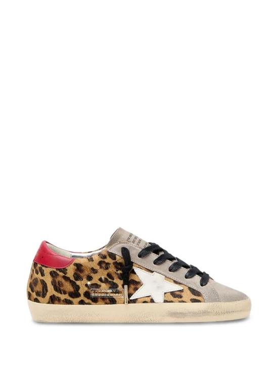 26SS 골든구스 SUPER STAR 슈퍼 스타 클래식 스니커즈 GWF00101 F008103 15868 LEOPARD WHITE RED