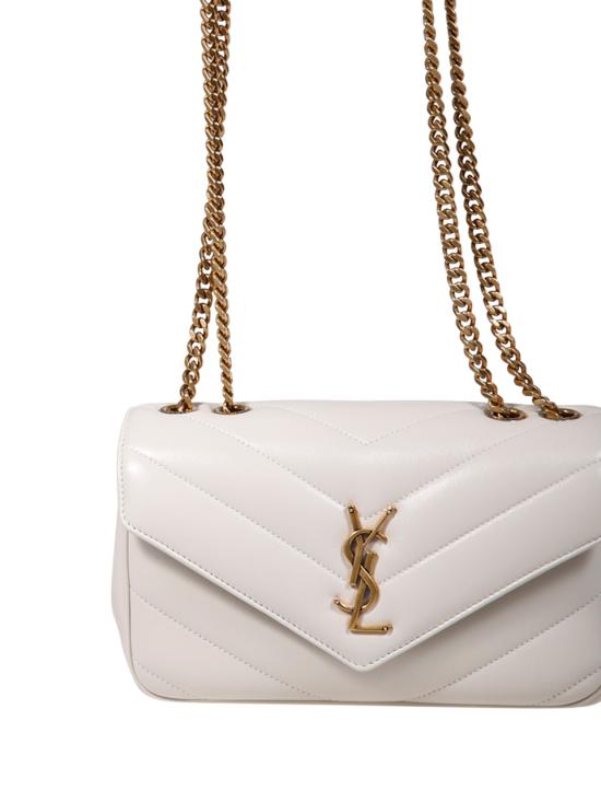 26SS 생로랑 루루 마틀라세 램스킨 스몰 숄더백 801437 AAEAX 9207 CREMA SOFT - SAINT LAURENT