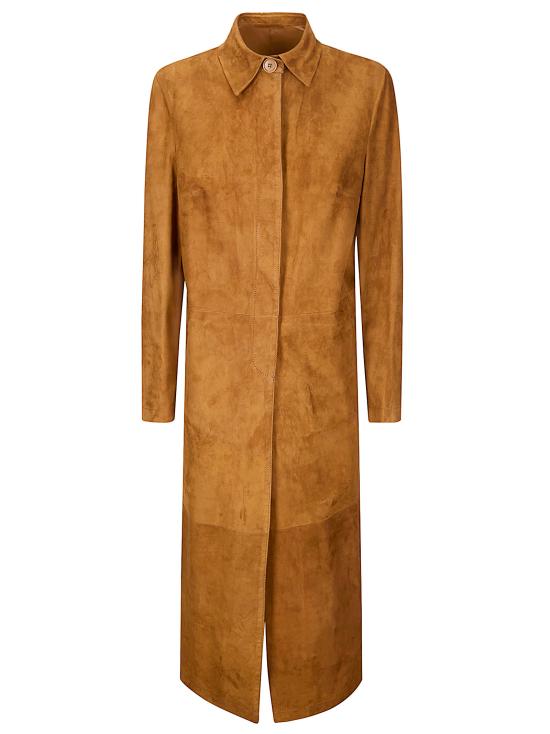 26SS 살바토레 산토로 코트 50021D TOBACCO