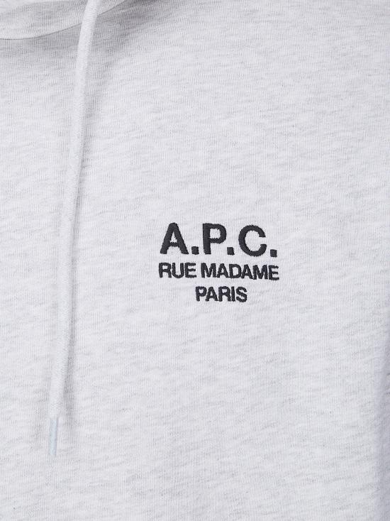 26SS 아페쎄 긴팔 티셔츠 COHBVM27914 TPN HEATHERED GREY BLACK - A.P.C.