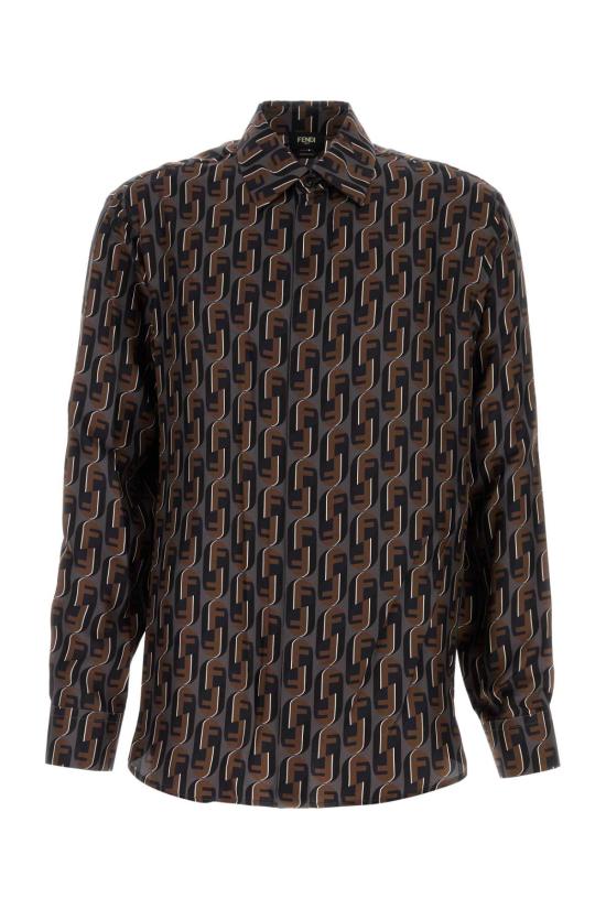 25FW 펜디 긴팔 셔츠 FS1319AVDB F1TRS Printed