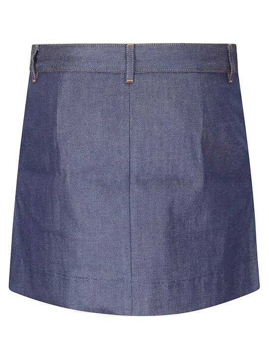 26SS 아페쎄 숏 스커트 COGDFF06504 IAI INDIGO - A.P.C.