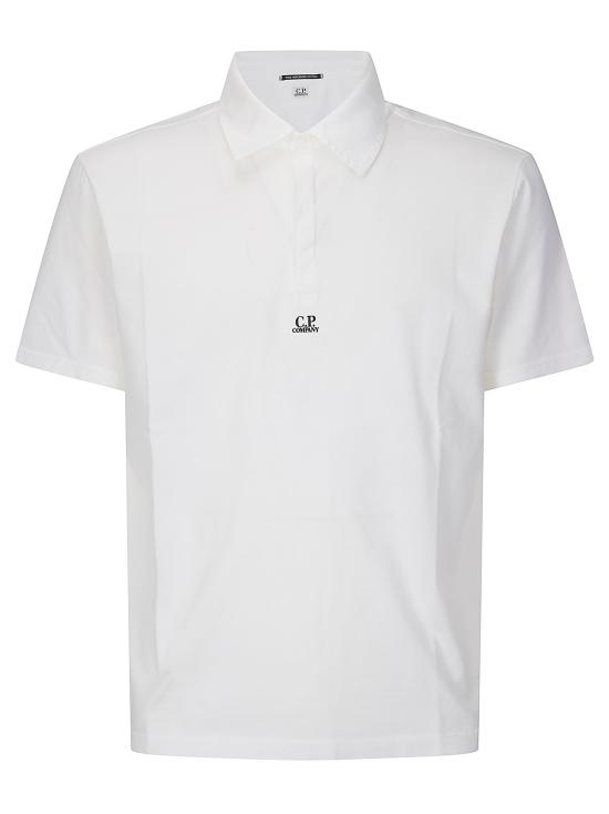 26SS 씨피 컴퍼니 폴로 티셔츠 20CMPL116A006374G 103 GAUZE WHITE