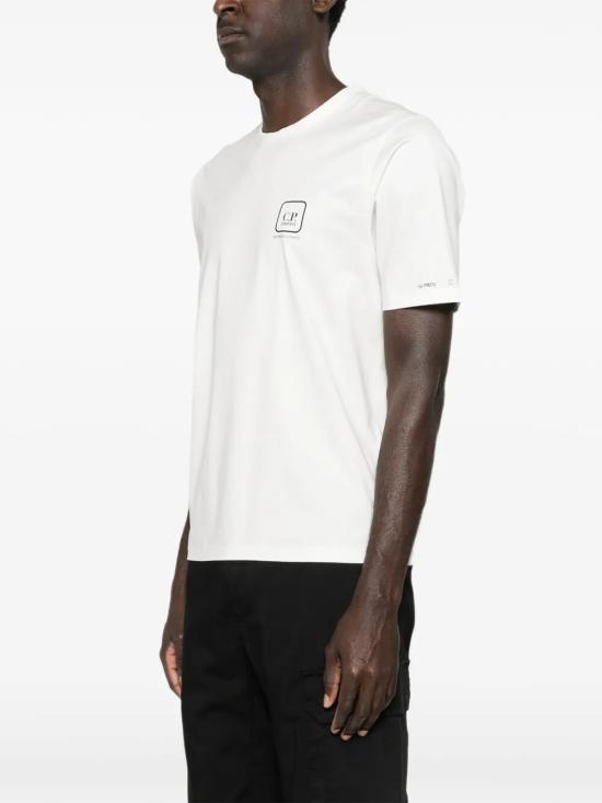 26SS 씨피 컴퍼니 반팔 티셔츠 20CLTS057A006370W 103 GAUZE WHITE - C.P. COMPANY