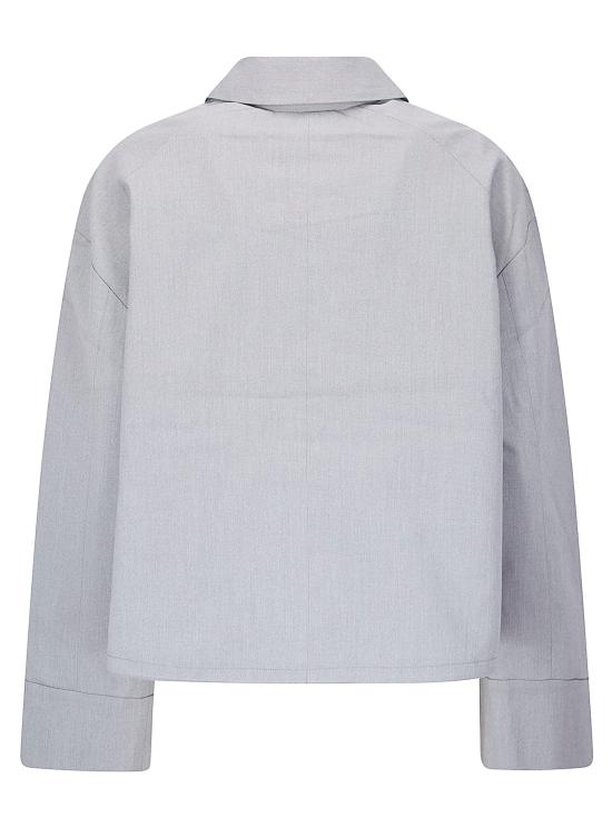 26SS 삼소앤삼소 자켓 F26100123 CLR002581 GUN METAL MELANGE - SAMSOE SAMSOE