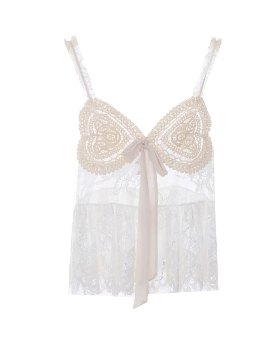 26SS 아니예 바이 긴팔 티셔츠 185120 02485 White