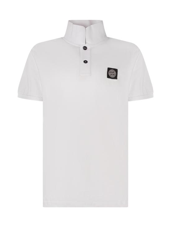 26SS [키즈] 스톤 아일랜드 폴로 셔츠 L1S162200002S0018 V1001 WHITE