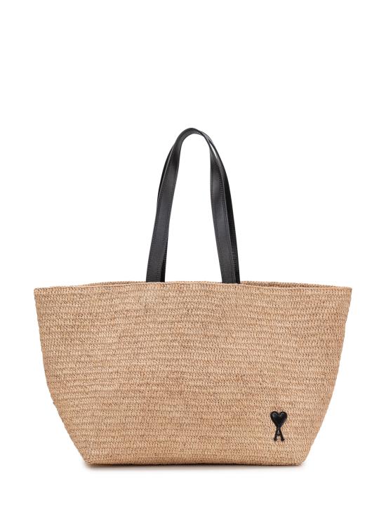 26SS 아미 빅 하트 로고 라피아 토트백 ULL740AW0036 113 NATURAL