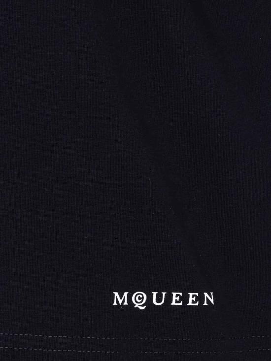 26SS 알렉산더 맥퀸 반팔 티셔츠 858340QZAQP0901 Black - ALEXANDER MCQUEEN