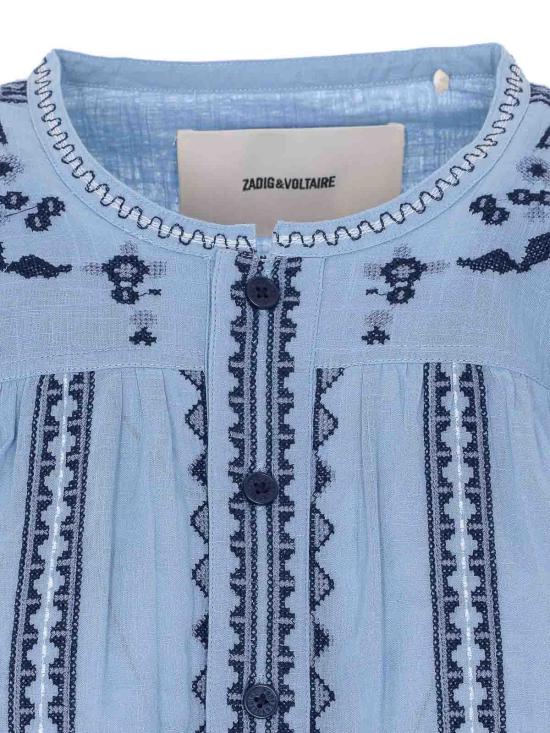 26SS 자딕앤볼테르 셔츠 WWSH02291445 Blue - ZADIG & VOLTAIRE