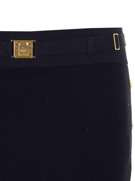 26SS 엘리자베타프랜치 미디 스커트 GK27S61E2685 Black - ELISABETTA FRANCHI