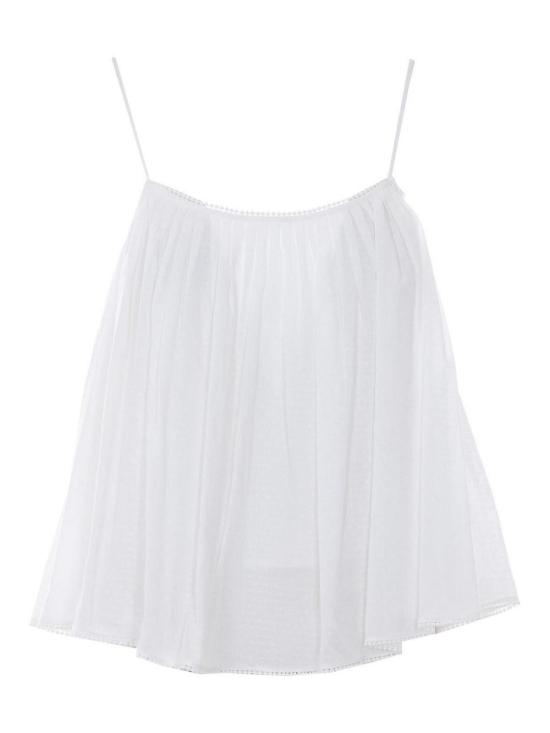 26SS 엘레 민소매 티셔츠 0343BIANCO White