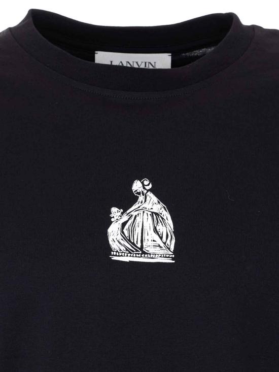 26SS 랑방 반팔 티셔츠 TS0012J31210 Black - LANVIN