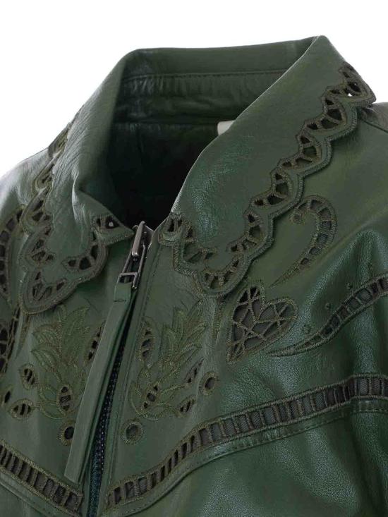 26SS 팜 리오 가죽 자켓 346181L0013 Green - FARM RIO