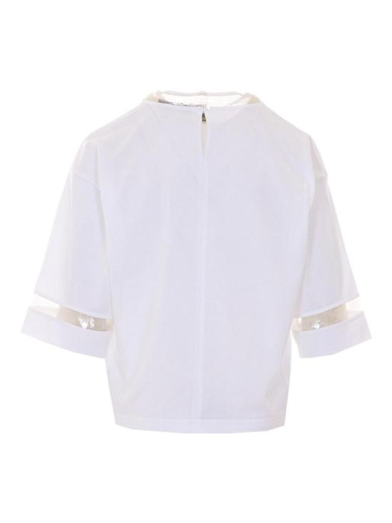 26SS 파비아나 필리피 반팔 티셔츠 JED266F157L90521 White - FABIANA FILIPPI