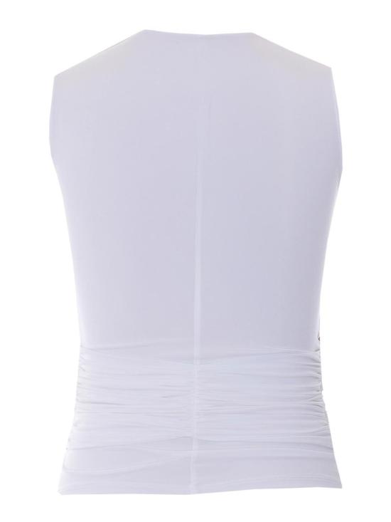 26SS 엘리자베타프랜치 민소매 티셔츠 TO03761E2360 White - ELISABETTA FRANCHI