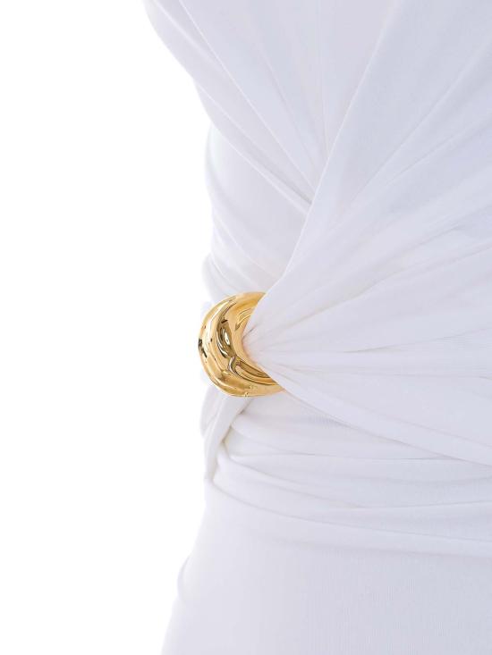 26SS 엘리자베타프랜치 민소매 티셔츠 TO03761E2360 White - ELISABETTA FRANCHI