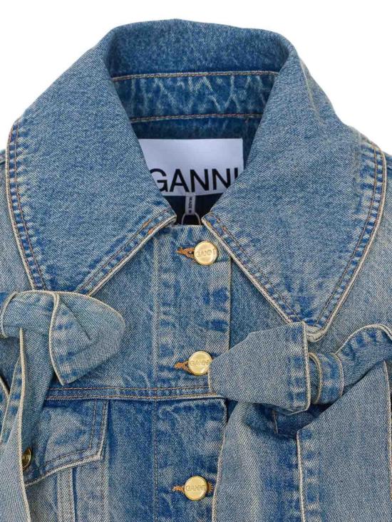 26SS 가니 라이트 리지드 데님 자켓 A1010057567 Blue - GANNI