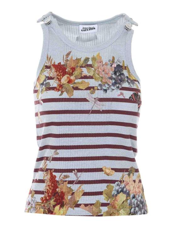 26SS 장 폴 고티에 민소매 티셔츠 TO428J041P5690 Grey