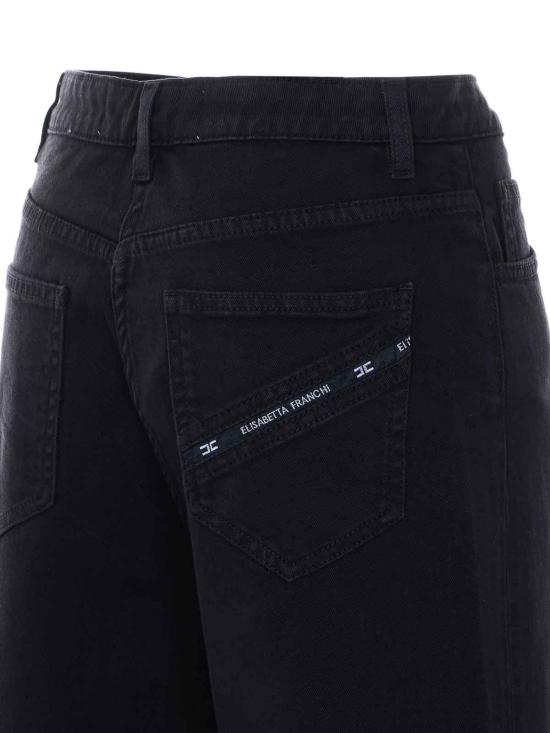 26SS 엘리자베타프랜치 스트레이트 팬츠 PJ23N61E2110 Black - ELISABETTA FRANCHI