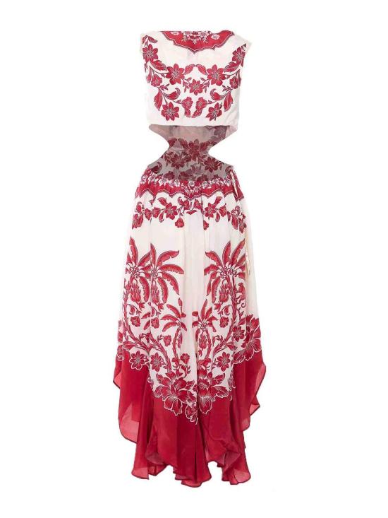 26SS 팜 리오 롱 원피스 34410526057 Red - FARM RIO