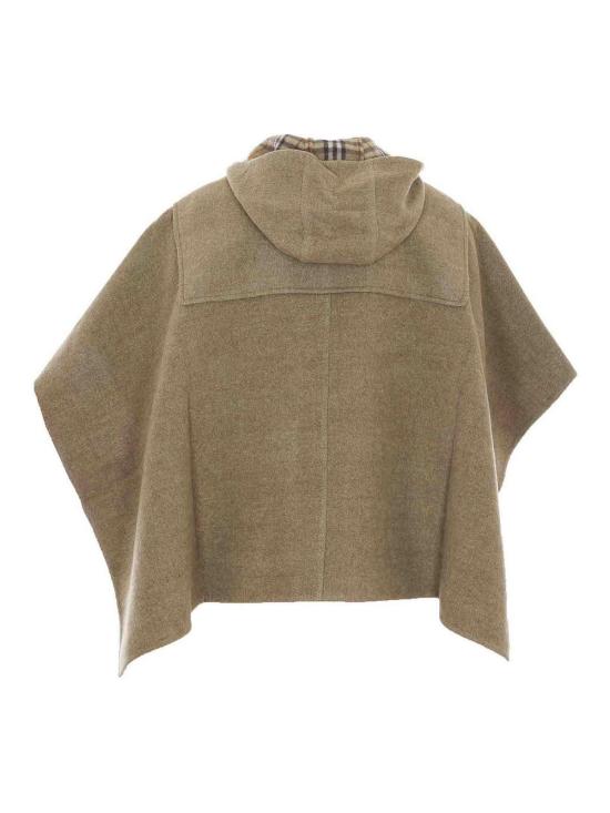 26SS 버버리 울 더플 케이프 8119855 Green - BURBERRY