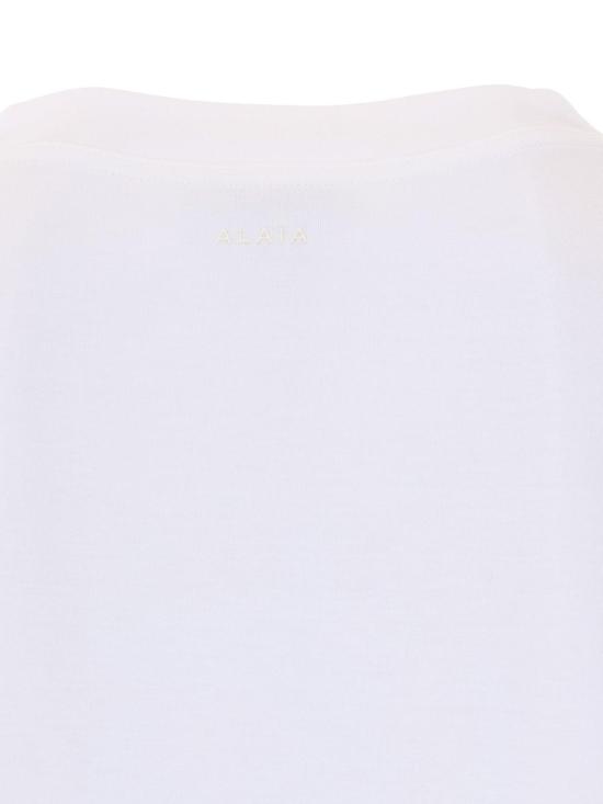 26SS 알라이아 반팔 티셔츠 AA9I0019J095C000 White - ALAIA