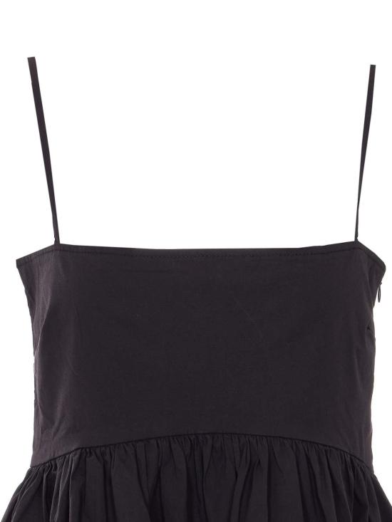 26SS 가니 프릴 슬리브리스 미니 드레스 A1030207099 Black - GANNI